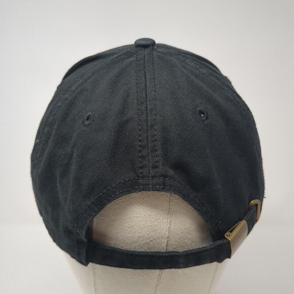 Star Slideback Baseball Cap Black One Size Adjustable Distressed Royal Plush - Picture 5 of 8